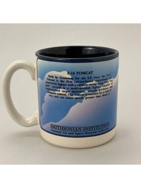 1988 Smithsonian Institution F-14 Tomcat Coffee Mug by Polopourri Press
